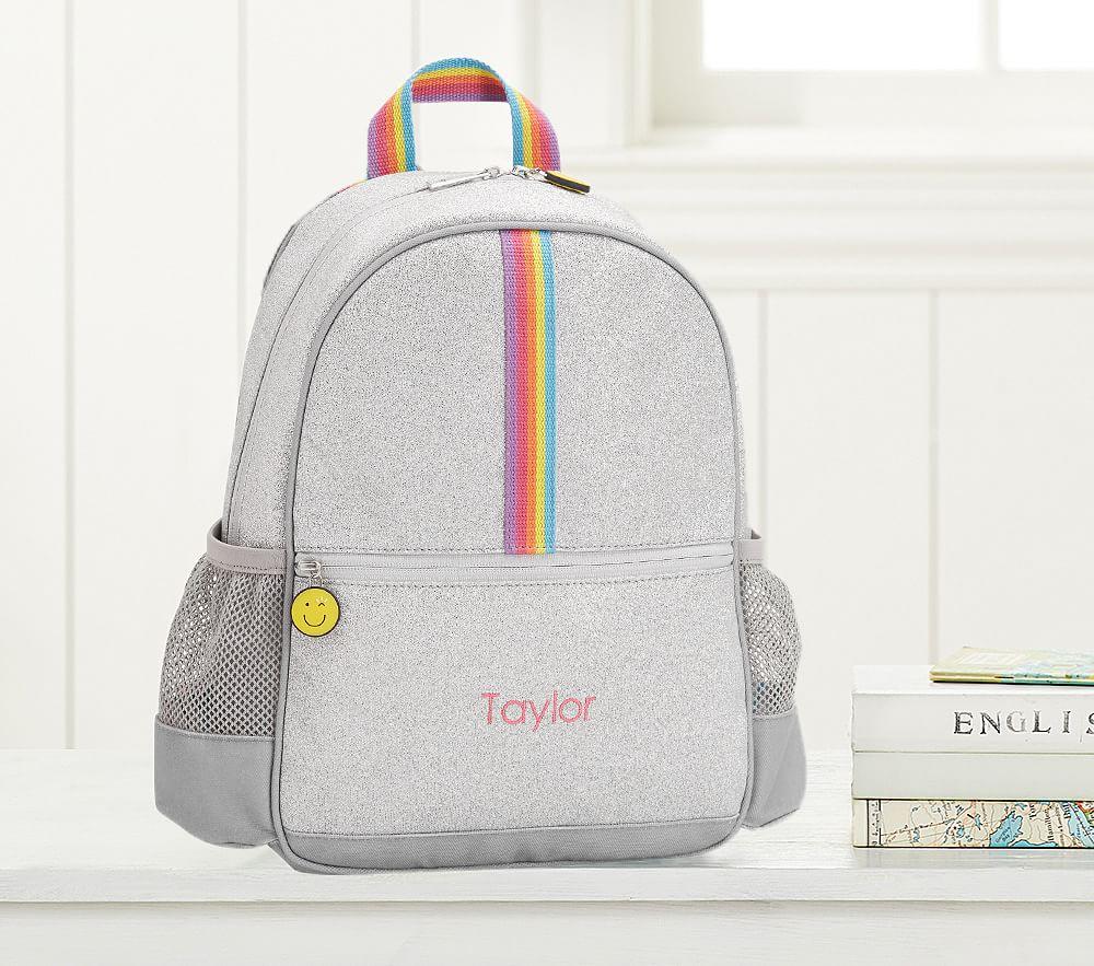 FLOUR SHOP Silver Glitter Backpack